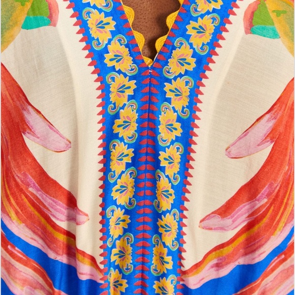 FARM Rio Rainbow Sunset Bodysuit, White, Size M, New $180 - Picture 3 of 3